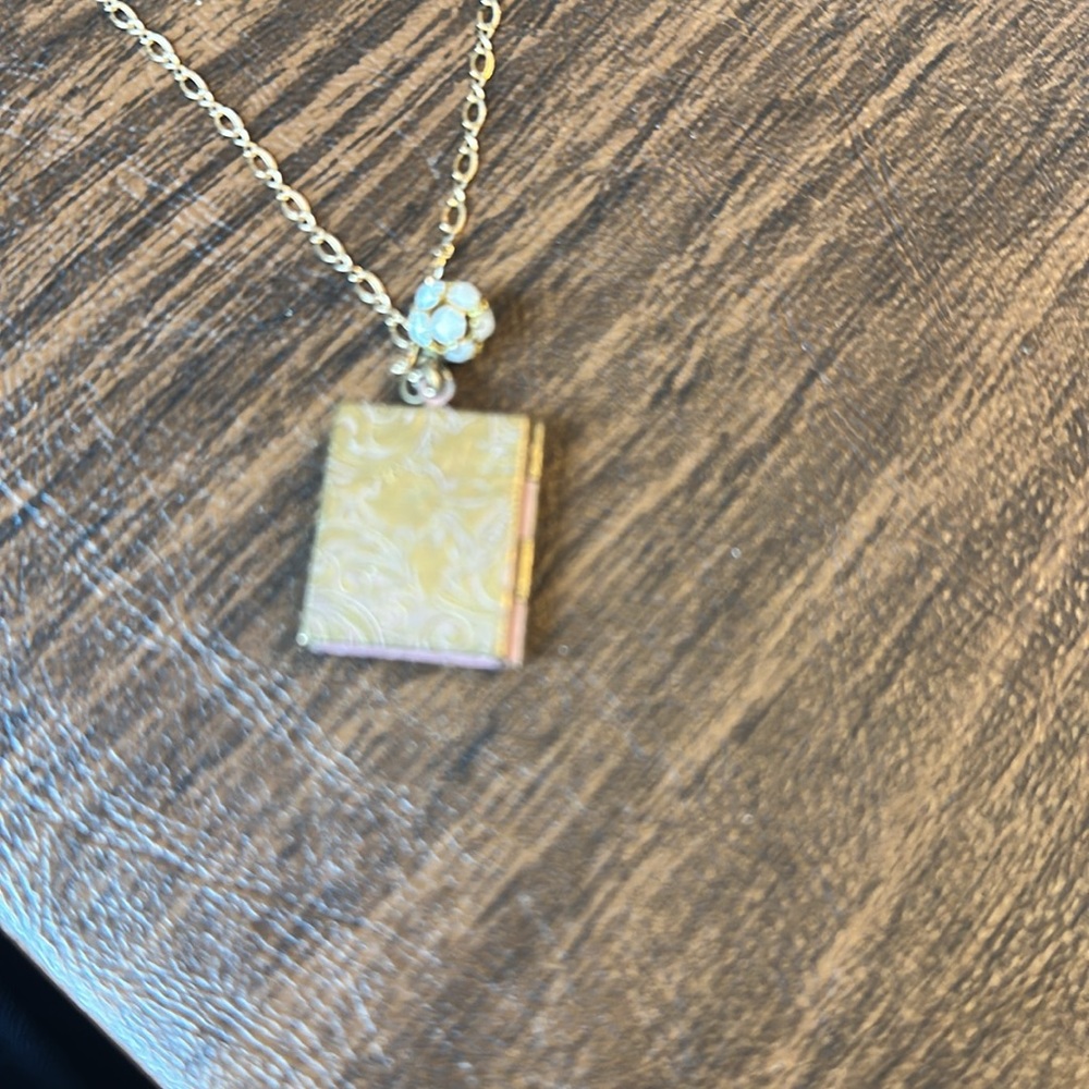 Lenora Dame Scottie Vintage Locket Necklace- on hold for lavender bee - Picture 6 of 8